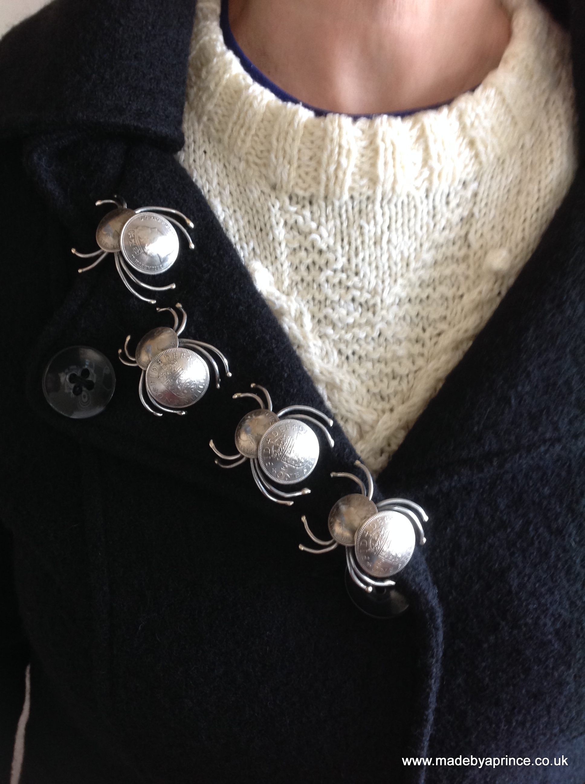 Money Spider Brooches